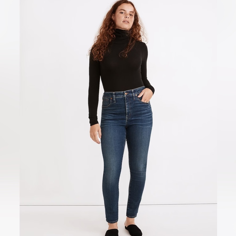 Madewell Curvy High-Rise Skinny Jeans in Lanette Wash sz 27 NA881